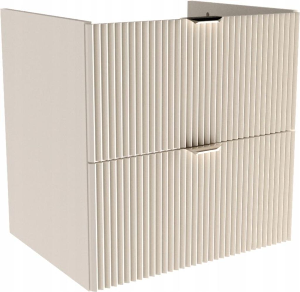 WENA Skříňka pod umyvadlo 60 cm bez desky, žebrovaná čela, Obrázek produktu 