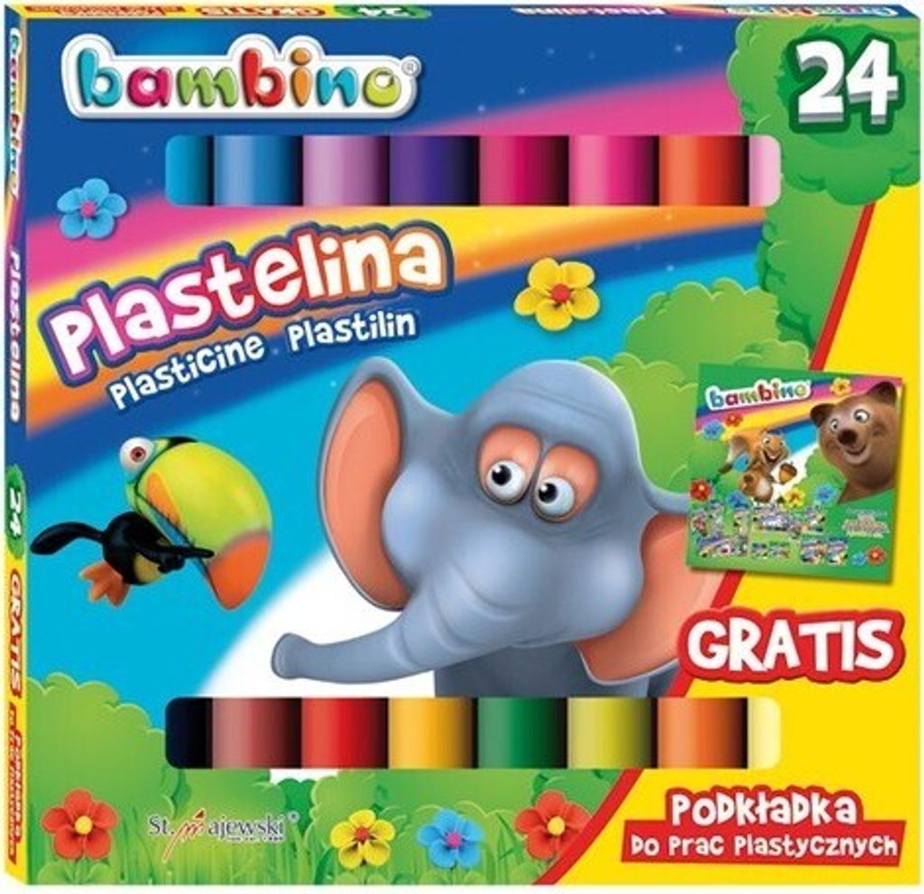 BAMBINO Plastelína klasická 24 farieb Obrázok produktu 6