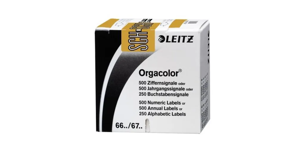Étiquettes Alphabétiques Orgacolor SCH Leitz pour Archivage Pro