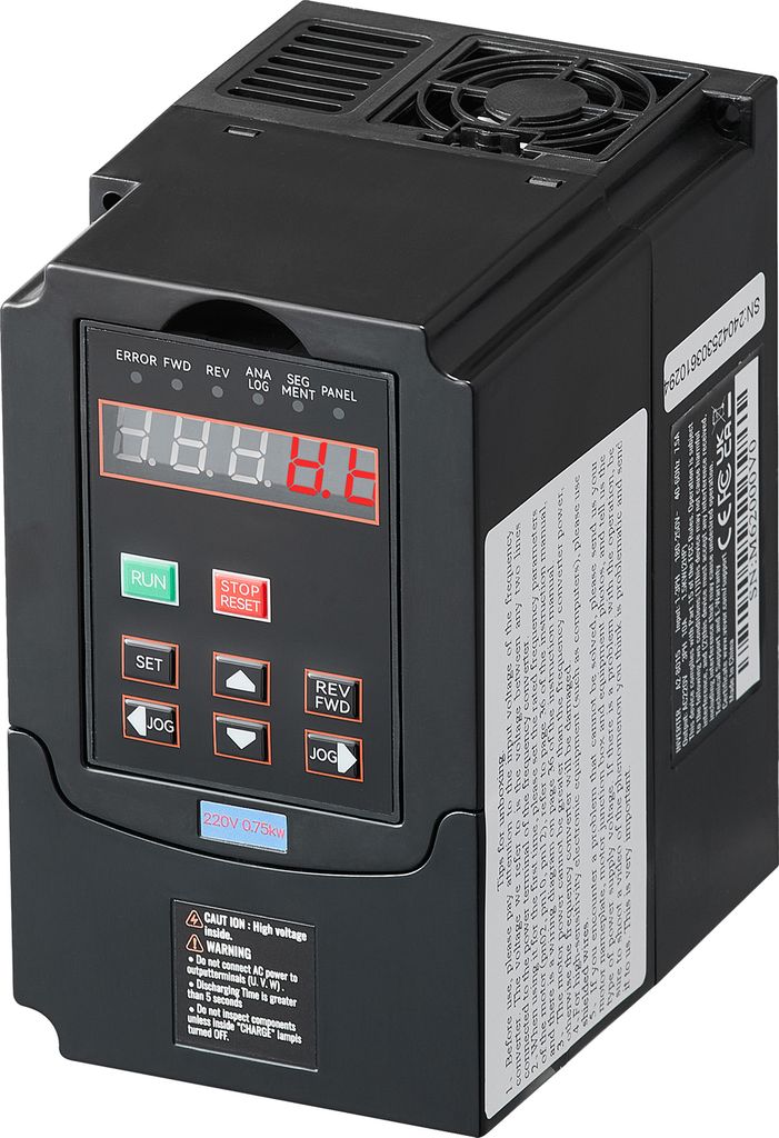 SucceBuy VFD 1 PS, 0,75 kW, 3,5 A, 1/3-phasiger 220-V-Eingang auf 3-phasigen 220-V-Ausgang, Frequenzumrichter, 40–60 Hz-Eingang, 0–400 Hz-Ausga...