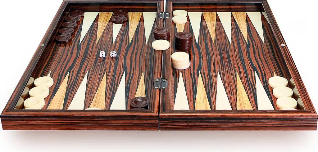 Grand Backgammon de salon XXL - Jeu de table chic pour soirées et cadeaux
