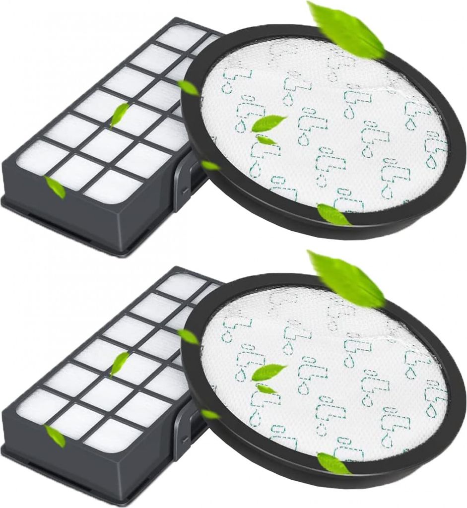 2 Stück HEPA-Filter Set für Silence Force Cyclonic 4AAAA (Modell RO76xx) RO7647EA RO7663EA RO7676EA RO7681EA RO7691EA RO7690EA Staubsauger (Vergl...