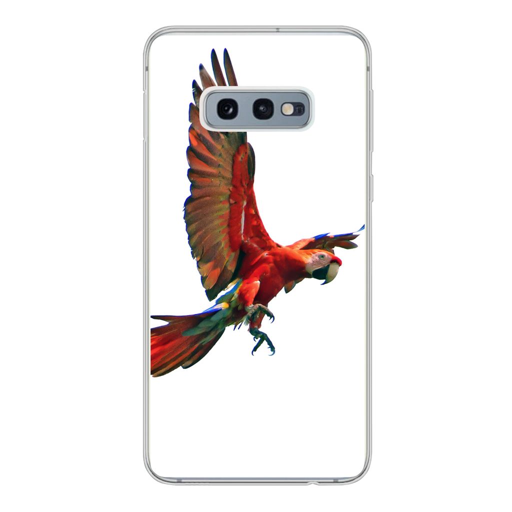 MuchoWow Handyhülle Schutzhülle Hülle für Samsung Galaxy S10e Ara - Vogel - Porträt Silikon Softcase Handy Hülle - Handy