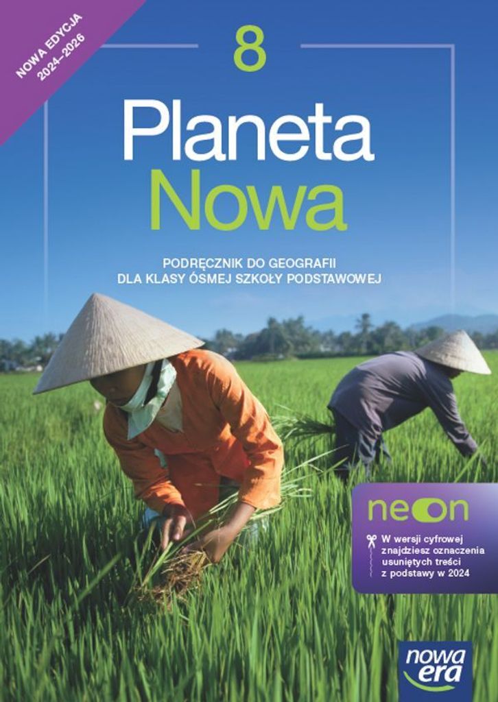 Planeta Nowa 8. Geographie-Lehrbuch für die achte Klasse der Grundschule. Neue Ausgabe 2024-2026
