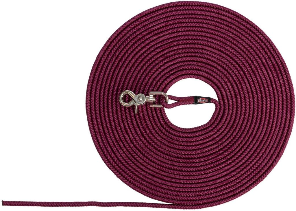 TRIXIE Schleppleine, rund, 5 m / Ø 6 mm, sangria Produktbild 