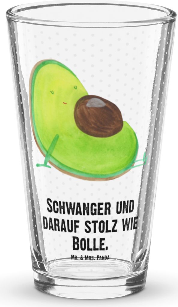 Mr. & Mrs. Panda Tumbler Avocado Schwangerschaft - Transparent - Geschenk, Limonadenglas, Cocktailglas, Liebe, Glas, Wasserglas, Gesund, Wunder, Ge...