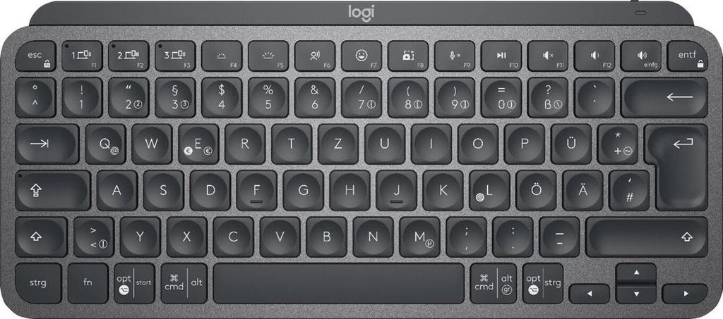 Logitech MX Keys Mini - Tastatur - hinterleuchtet - Bluetooth - QWERTY - GB - Graphite (920-010495)