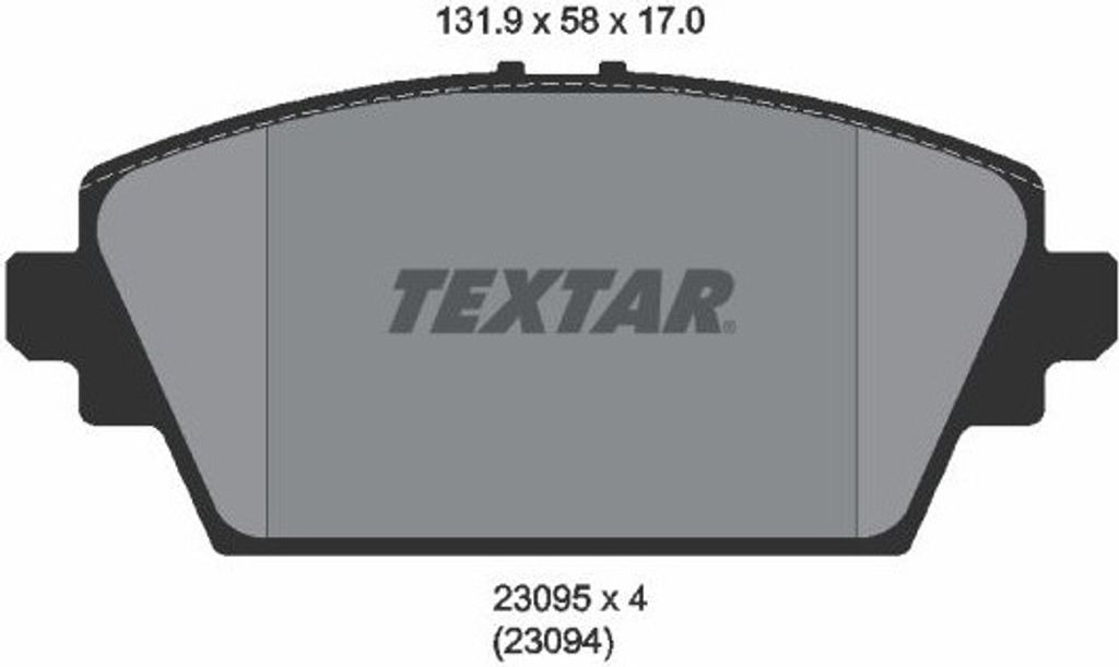 Textar Bremsbeläge vorne für Nissan Almera Primera 1,6-2,2 + dCi D ohne Sensor