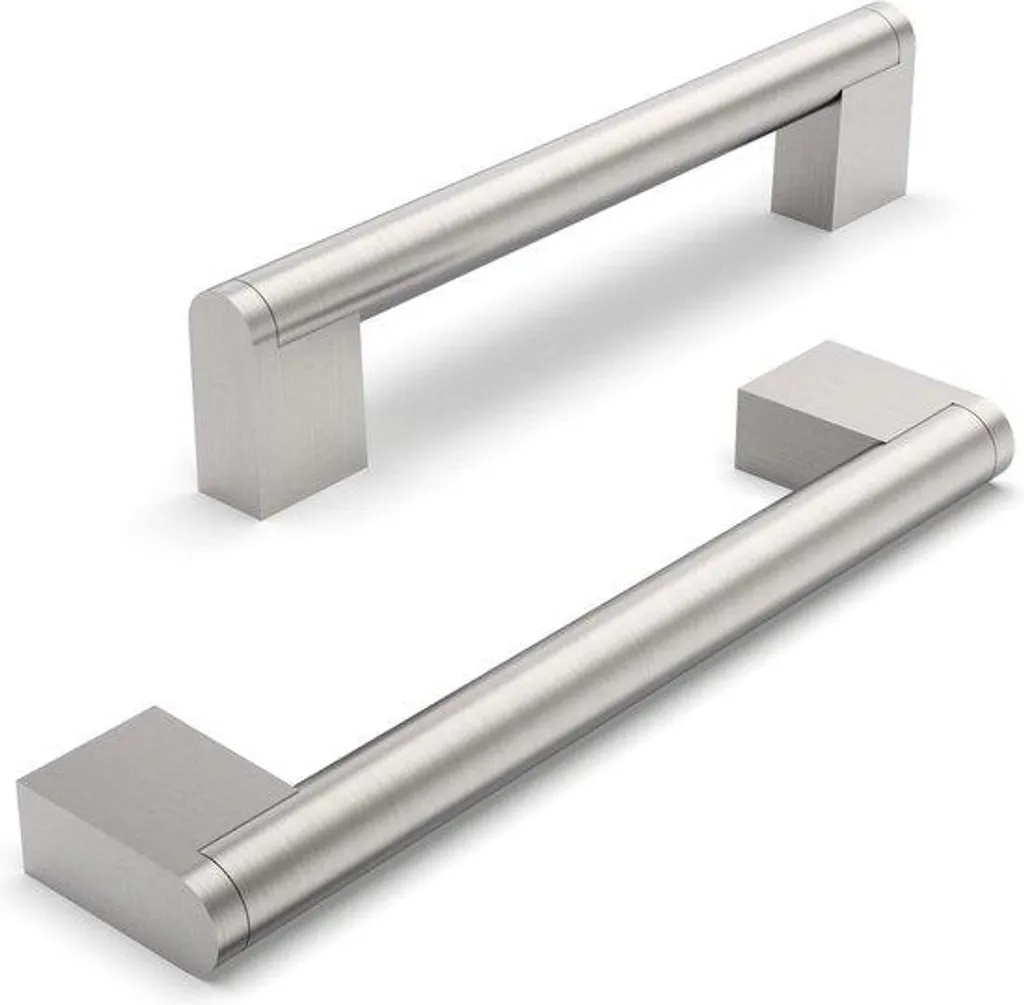 Poignée de placard 128mm inox pour rénover vos meubles de cuisine et bain
