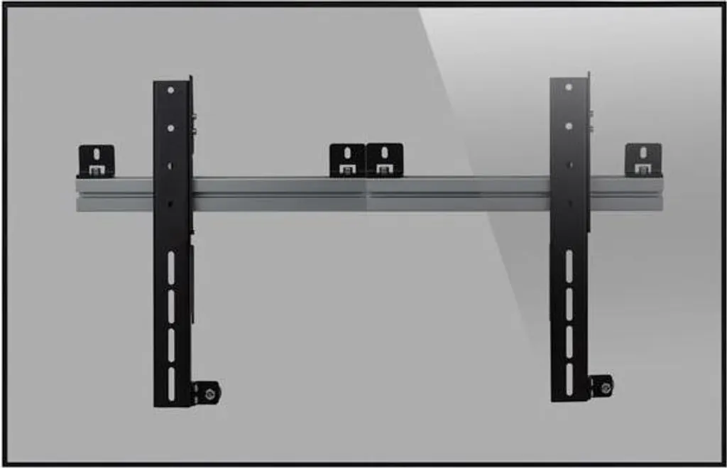 SMS Multi Display Wall Support mural fixe avec réglage de précision noir