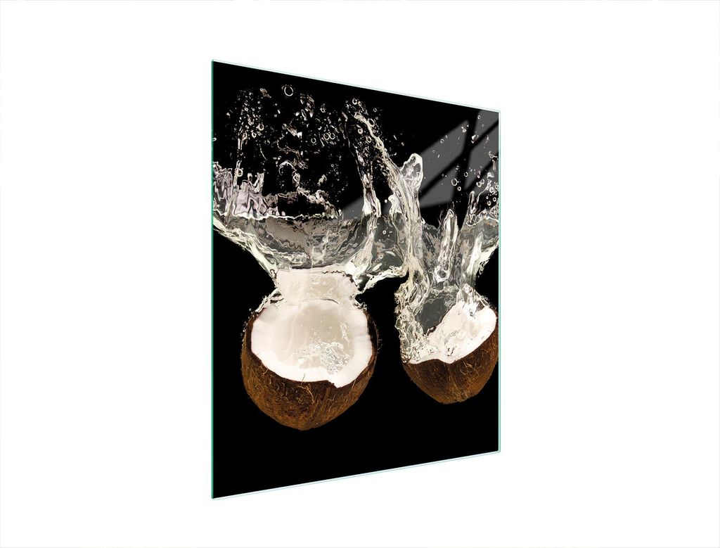 Glasschneidebrett 45x52 Kokosnuss