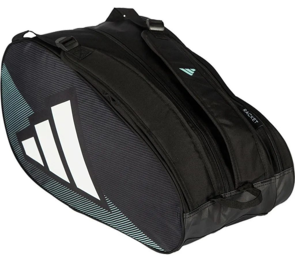 Sac de Padel Adidas Control 2026 Noir/Bleu pour Raquettes et Équipement