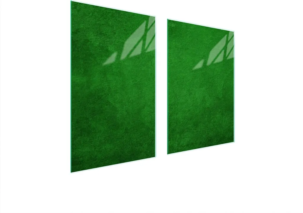 Piatto Protezione Vetro Cucina 65x52 Verde | Coprifornelli Robusto