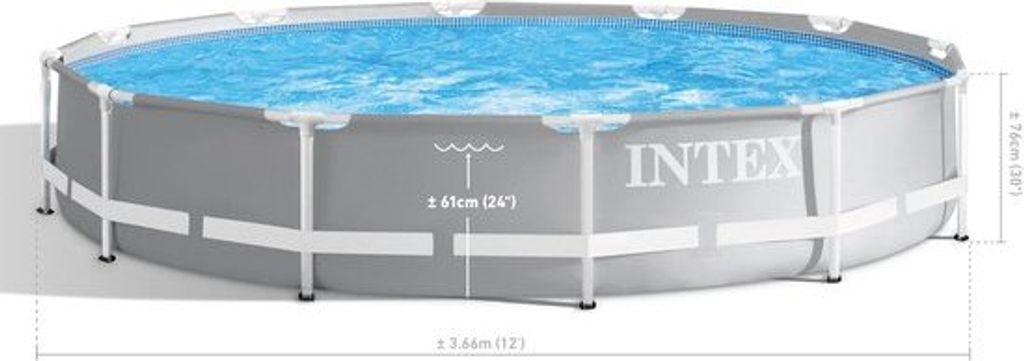 Intex 26710 - Gartenpool Prism 366 x 76 cm Metal Frame Pool Produktbild 20