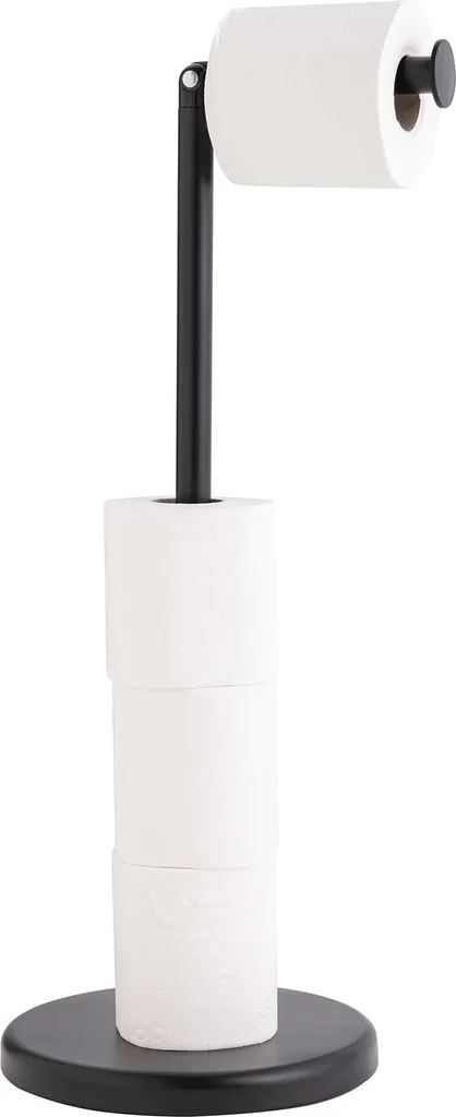 Organizzatore Bagno FILANO Porta Rotolo Nero 55,5 cm - Salvaspazio