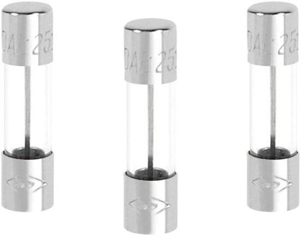 Famanu Glas-Sicherungen 10A, 250V - 3 Stück Produktbild 