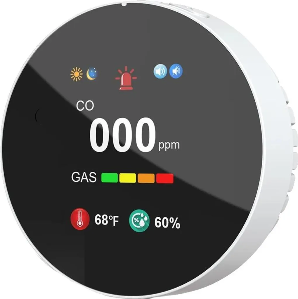 Sécurisez votre maison avec ce détecteur de gaz blanc surveillance active