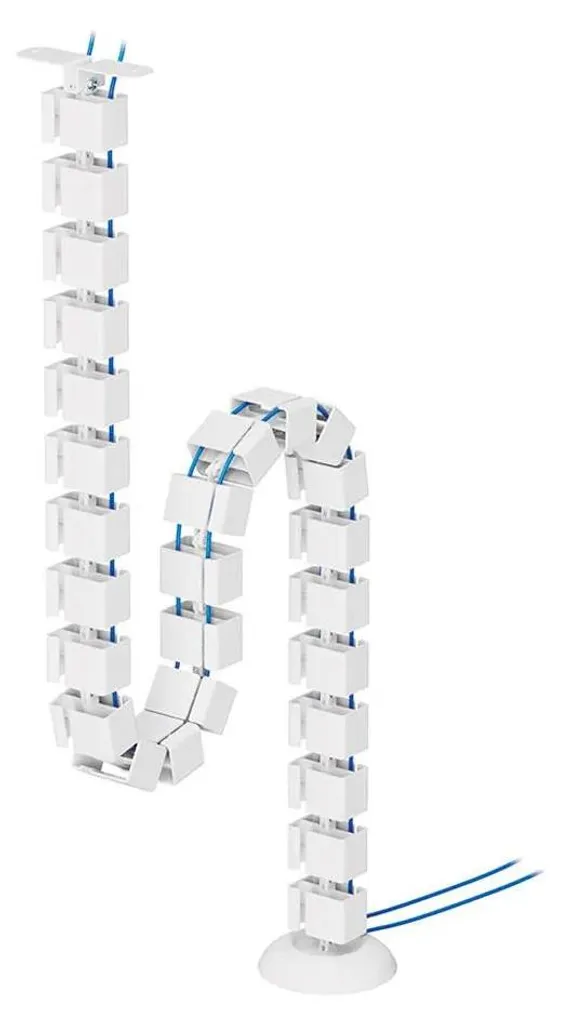 Fini les câbles emmêlés avec le guide-câbles Neomounts ADS06-130WH blanc