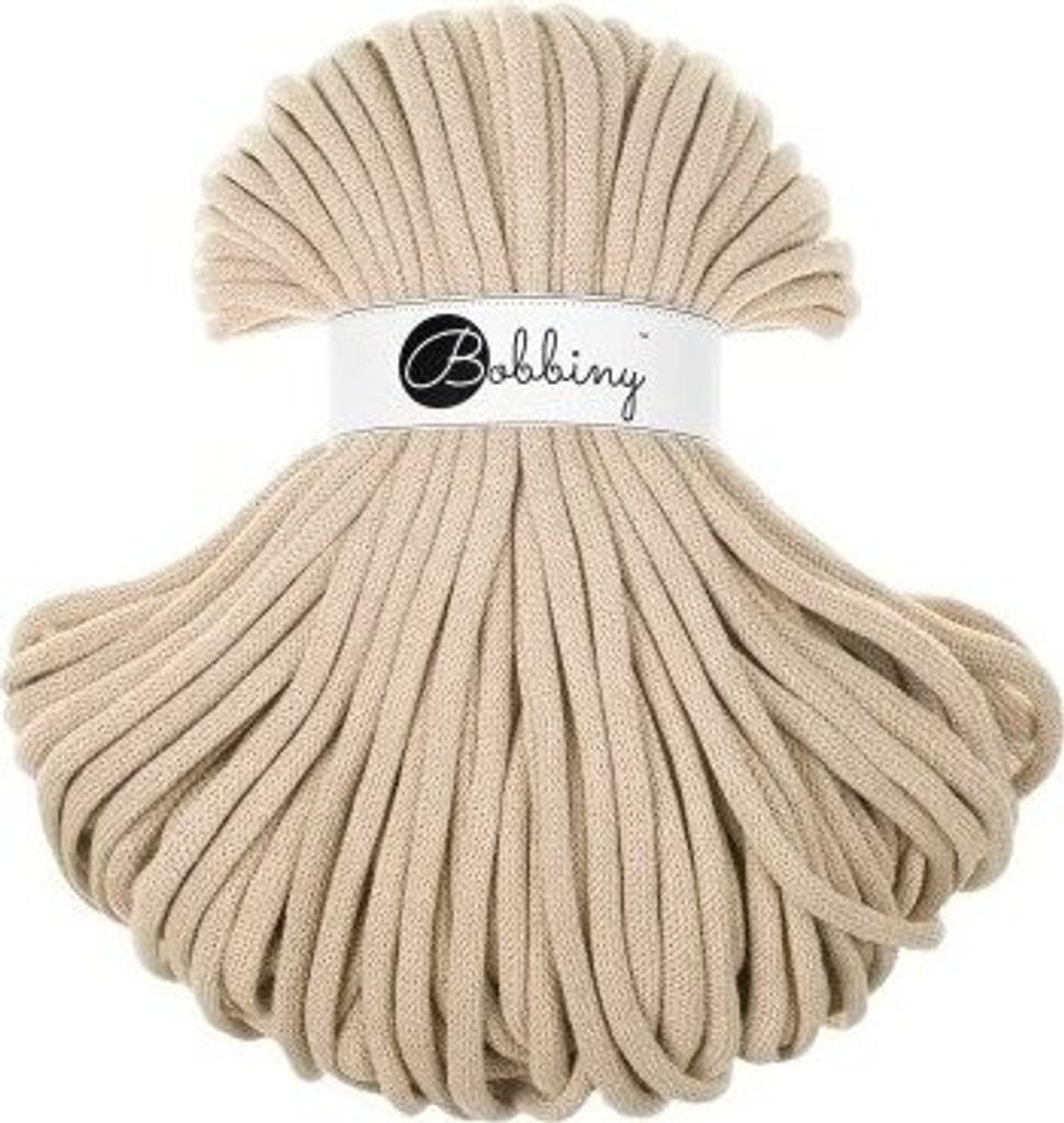 Bobbiny Jumbo 9 mm 100 m Warm Beige Sznurek Zdjęcie produktu 