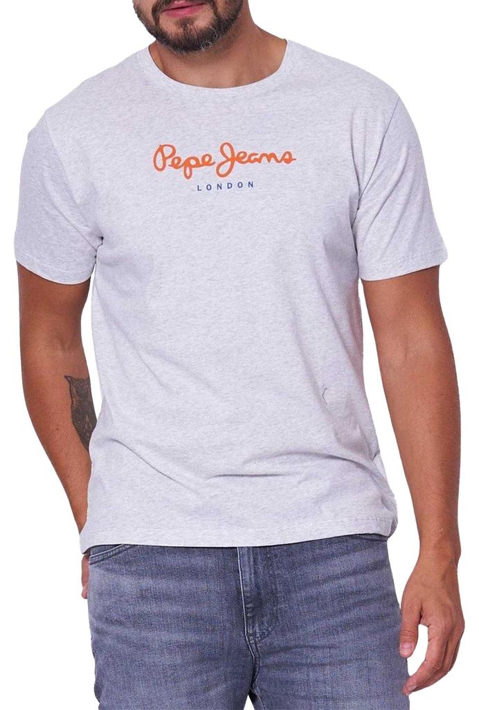 Pepe Jeans - T-Shirt für Herren, Rundhalsausschnitt, Regulär NA193 (XL) (Grau)