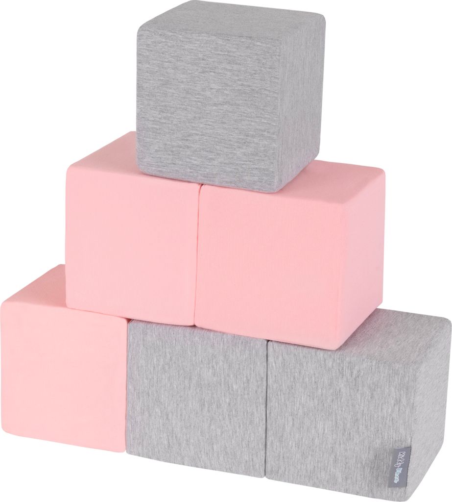 KiddyMoon pěnové kostky pro děti měkké bloky 6 kusů Obrázek produktu 