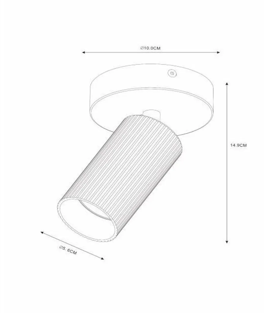 Spot plafond blanc CLUBS - Solution d'éclairage compacte pour petit espace