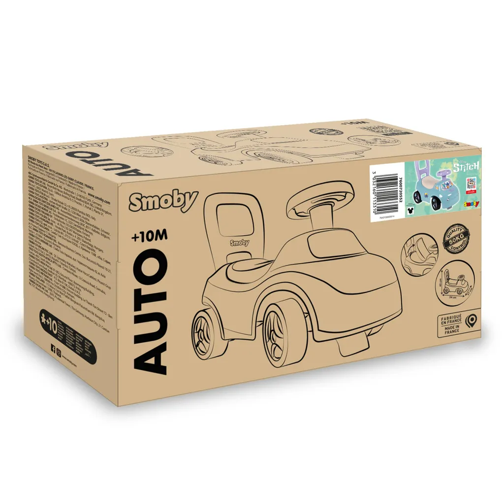 Smoby Stitch Trotteur 2-en-1 - Véhicule Stable Dès 10 Mois