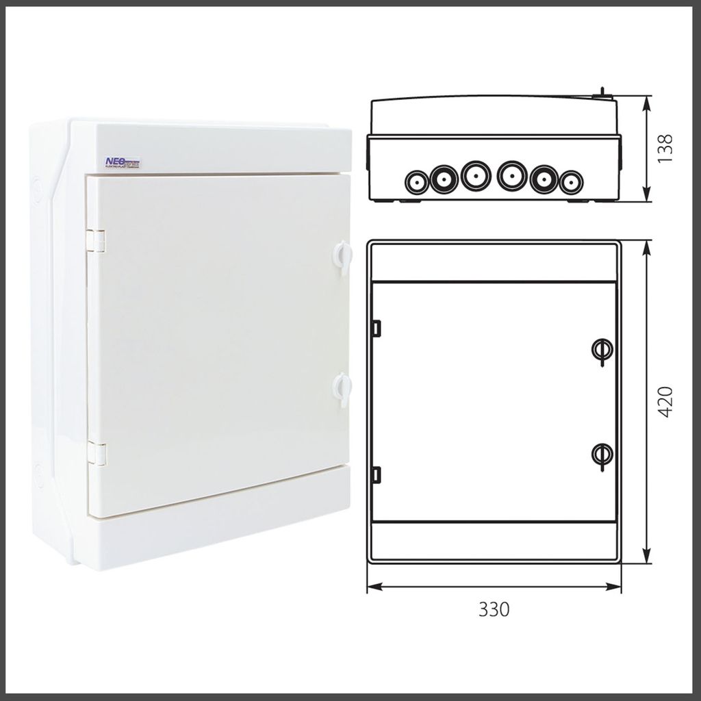 Armoires de distribution Ap RH Boîtier à fusibles pour Image du produit 