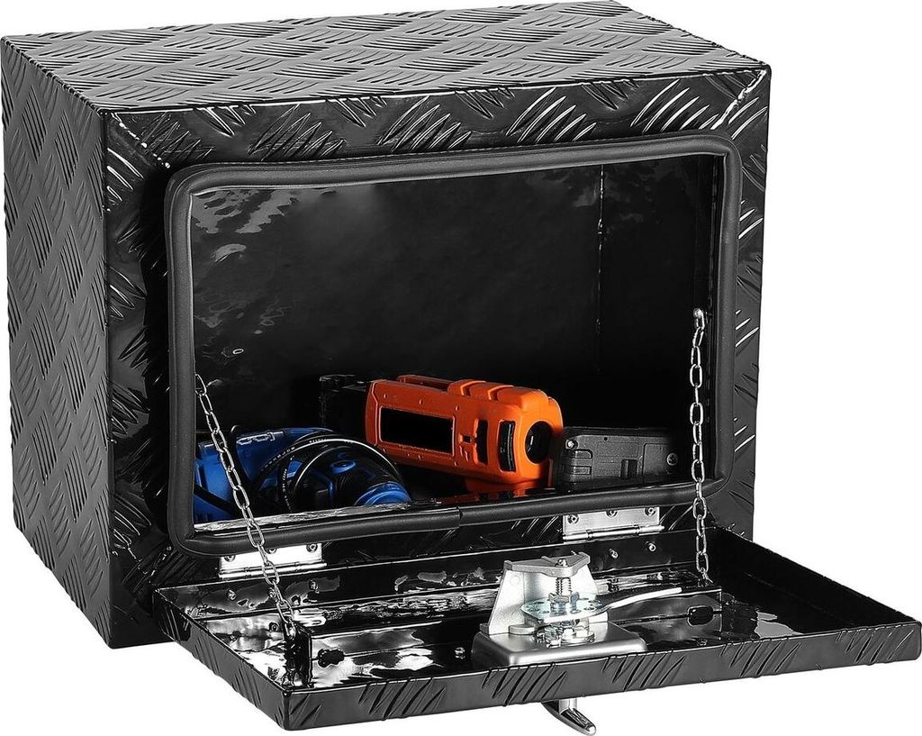 Underbody Aluminum Truck Tool Box 18" x 12" x 14" Trailer RV Tool Storage