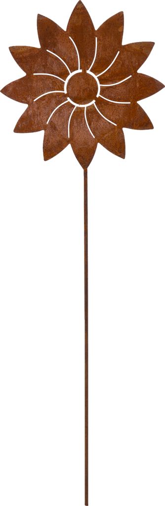 Rostikal Gartenstecker Rost Deko Blume 60 cm Beetstecker Produktbild 