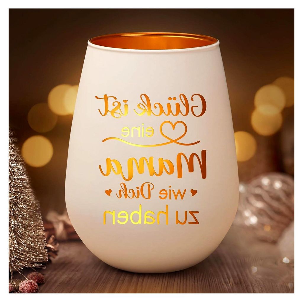 Geschenke für Mama, Teelichthalter - Geschenk für Mama, Windlicht zum Geburtstag, Geschenk zum Muttertag, beste Geschenke von Tochter und Sohn