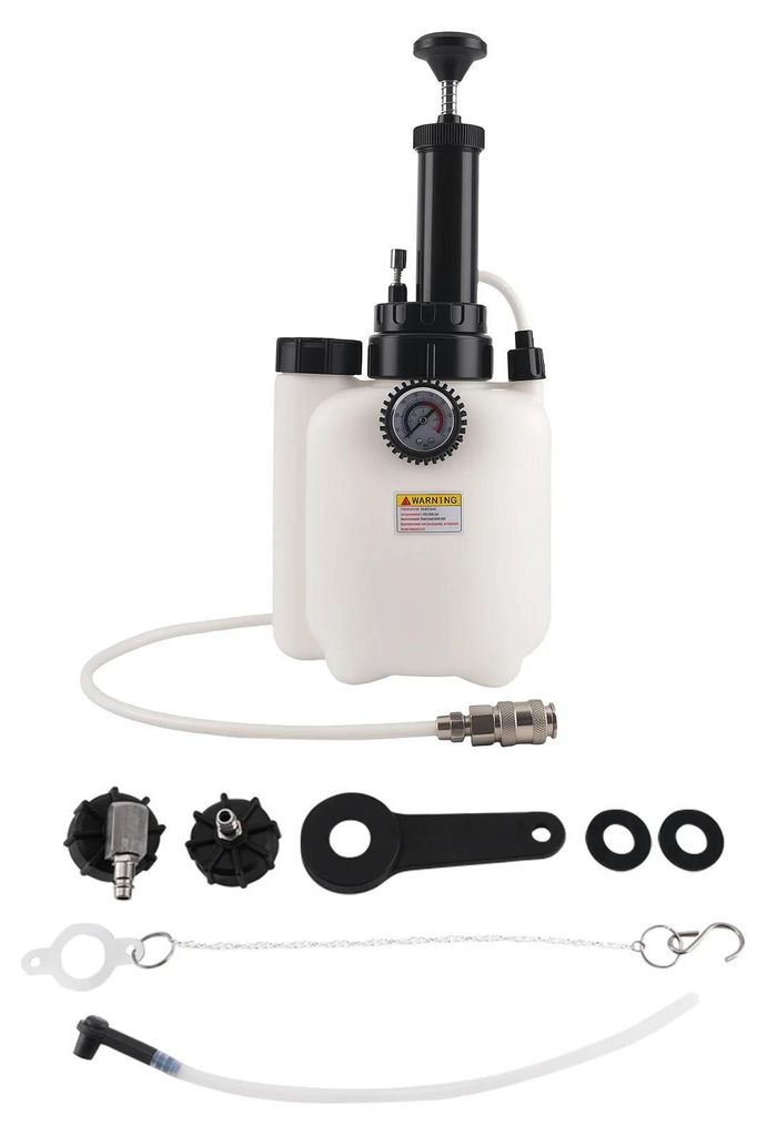Pneumatisches Bremsen Entlüftungsgerät - Bremsflüssigkeit und Kupplung Entlüfter Set - Druckluft Bremsenentlüfter für Auto und Motorrad Werks...
