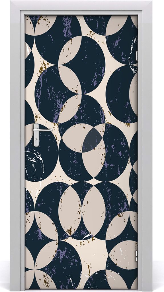 Tulup Türaufkleber 85x205 cm Dekorative Aufkleber Selbstklebend Wasserdichte Tapete Abnehmbar Schlafzimmer Wohnzimmer Wohnkultur - geometrischer H...