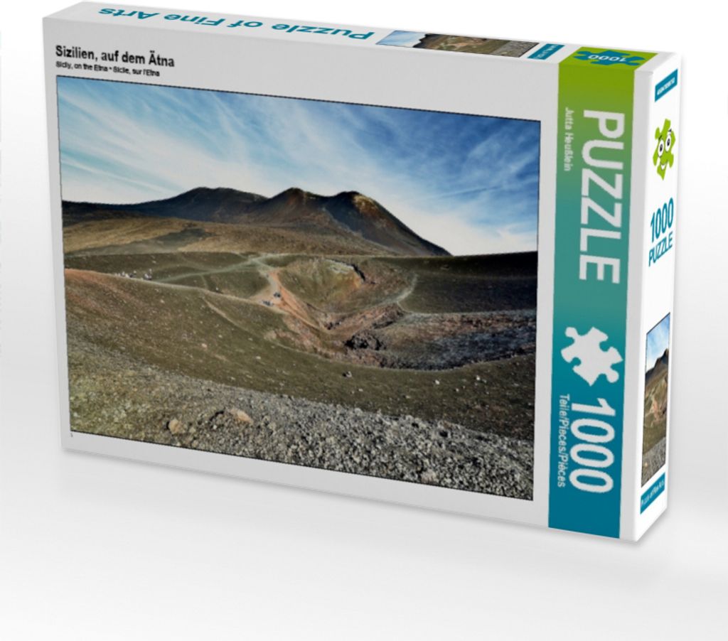 Calvendo Sizilien, auf dem Ätna 1000 Teile Puzzle quer 640x480mm, Heußlein Jutta; 7418168