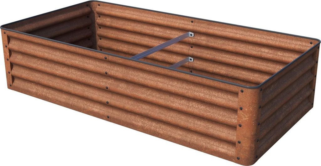 PRIMEYARD LUCA Cortenstahl-Hochbeet 150x75x35 cm - stabiles Gartenbeet