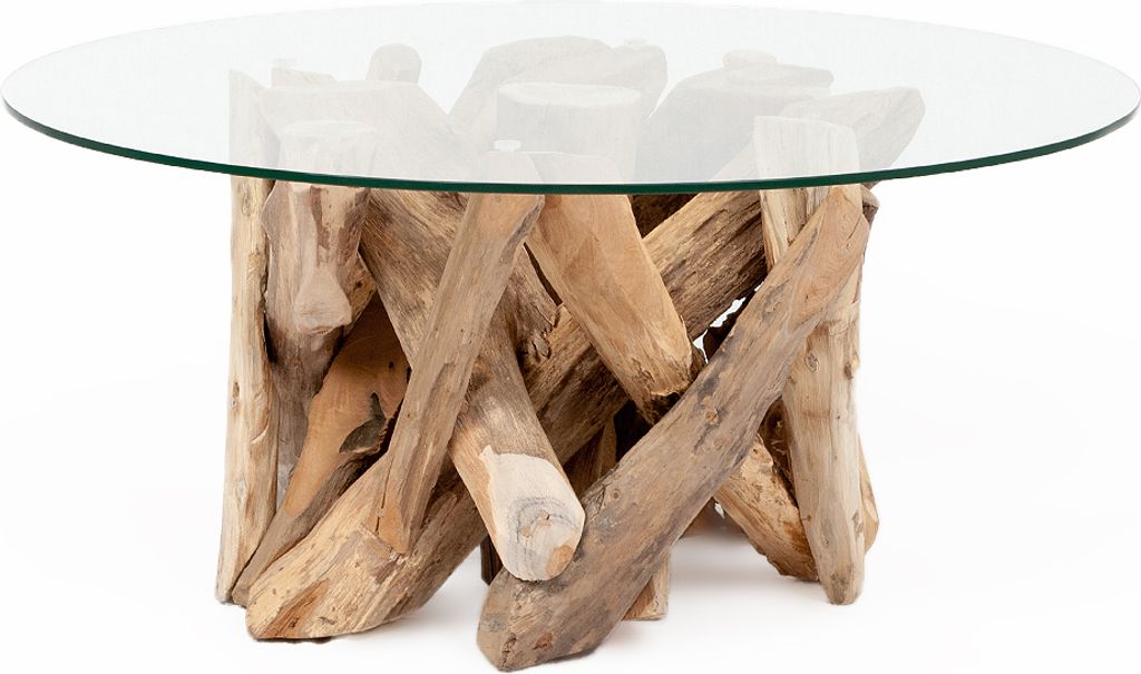 Teak Couchtisch TORA-rund ca. D70cm Produktbild 