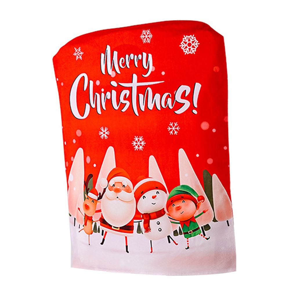 Weihnachtsstuhl Cover waschbarer Erhöhung Atmosphäre Langlebige reiche Farben Schutz für Weihnachtsdekoration Buchstätigkeit farbenfrohe Muster...