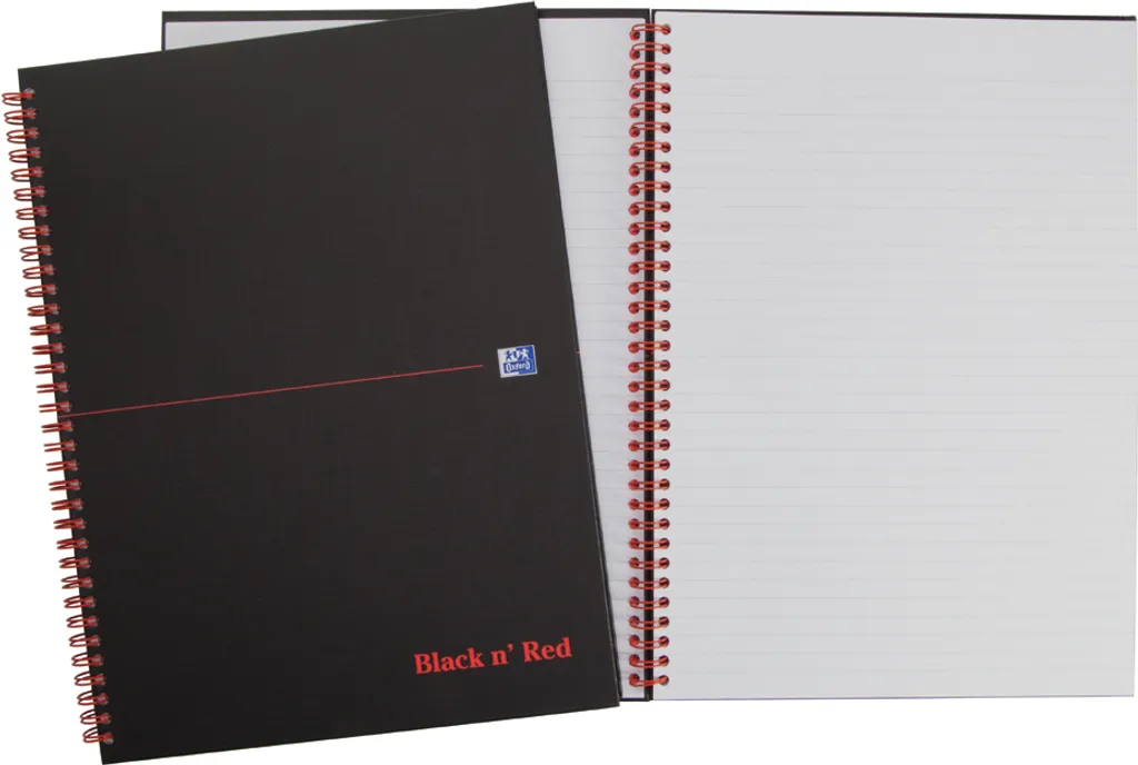 Carnet Oxford Black n' Red A4 quadrillé papier Optik Paper 90g 70 feuilles