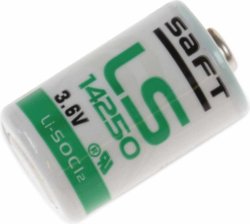 SAFT Lithium-Batterie LS 14250, 1/2 AA (Mignon), 3,6 V-, 1200 mAh