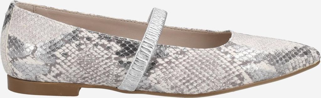 Lüke Schuhe BO18 ARGENTO, Ballerina in Silber für Damen, Größe 39