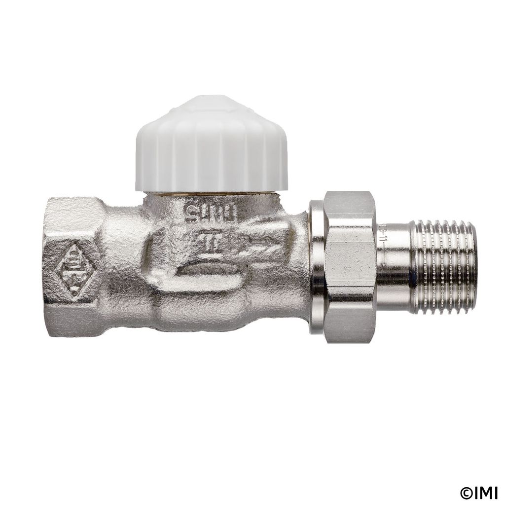Heimeier Thermostatventil V-Exact II 3/8 Durchgang, vernickelt