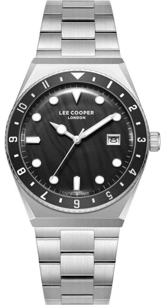 Lee Cooper Analoge Armbanduhr für Damen und Herren mit Stunden-, Minuten- und Sekundenzeiger