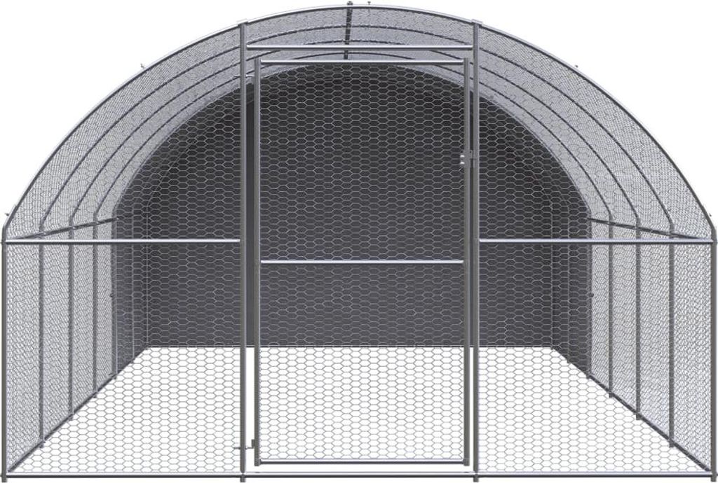 vidaXL Venkovní kurník 3x6x2 m Pozinkovaná ocel Obrázek produktu 