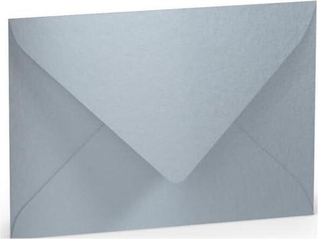 Briefumschlag c6 Minister paperado 5 Stück silber
