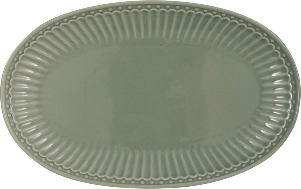 Greengate Alice Servierplatte dusty green 23cm