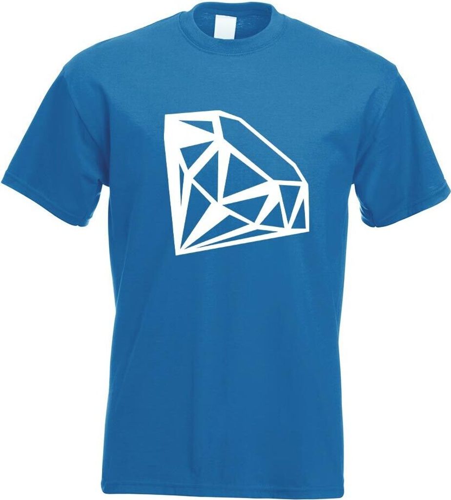 Kiwistar - T-Shirt - royal - Edelstein Gemstone Motiv Bedruckt Funshirt Design Print - mit Motiv Bedruckt - Funshirt Design - Sport - Freizeit - He...
