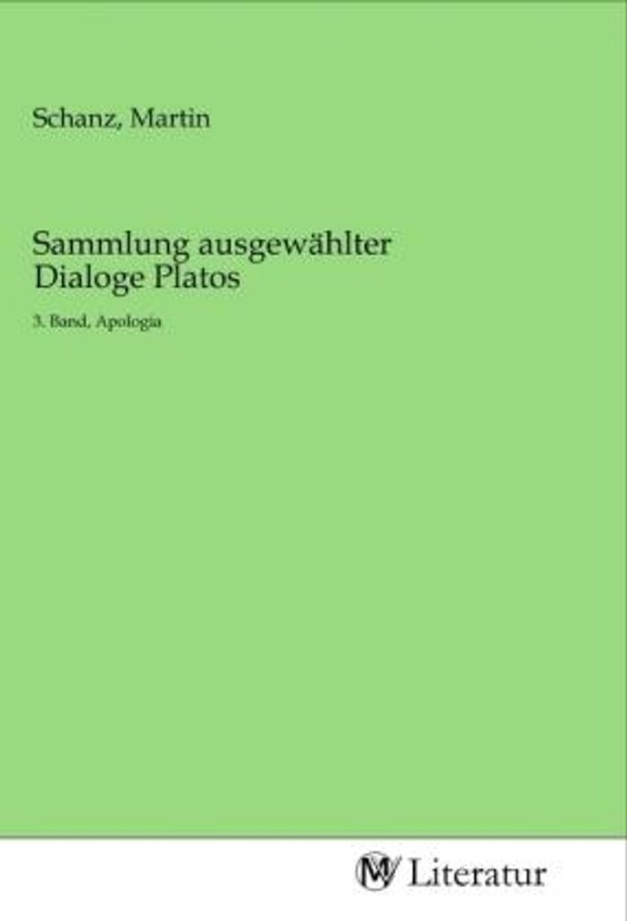 Sammlung ausgewählter Dialoge Platos