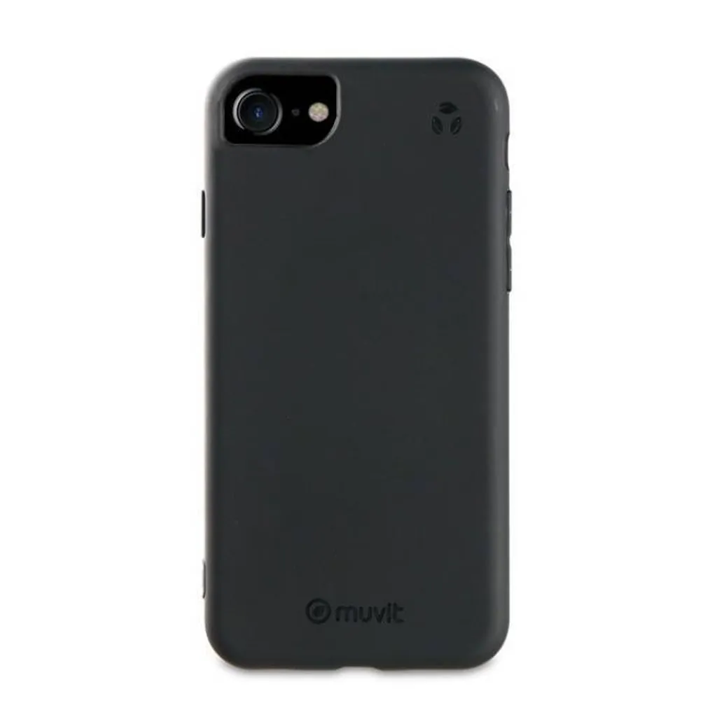 Étui iPhone SE Muvit For Change Noir - Matériaux Recyclés Haute Résistance