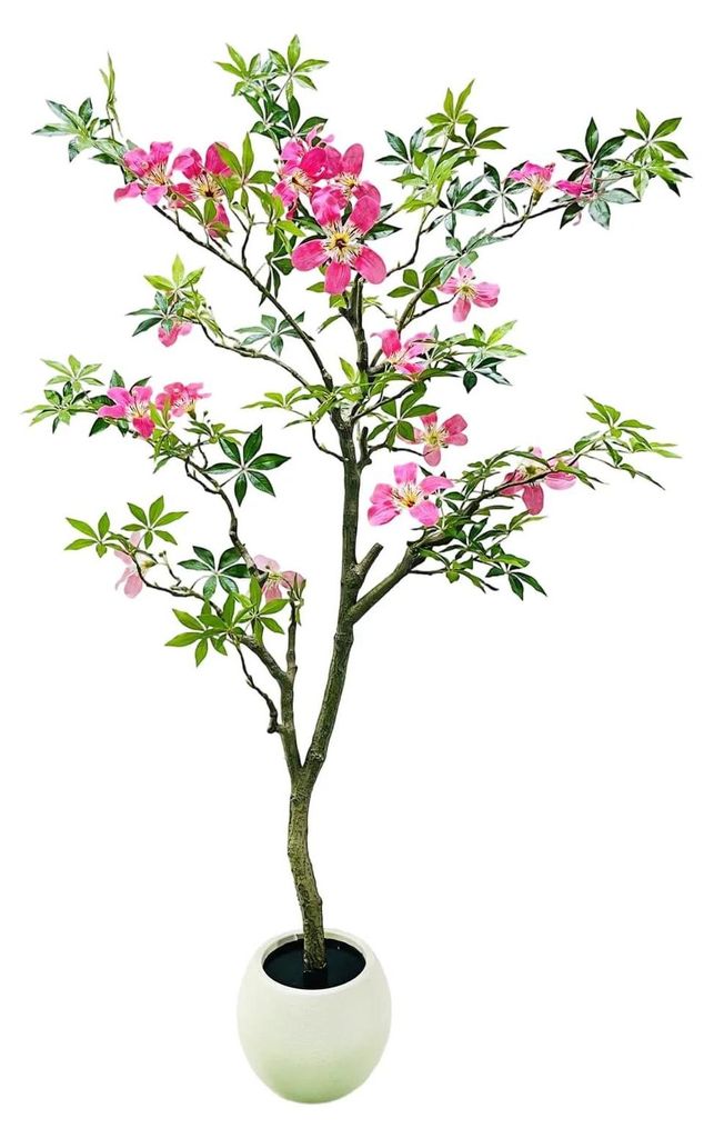 Künstlicher Magnolienbaum - Bonsai Bodenpflanze - PE-Material - Für den Außenbereich - Für Ausstellung/Jahrestag - Größe 4XL - Olivgrün