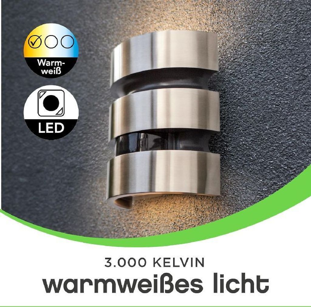 Lutec LED Sensor-Außenleuchte Maya Up- & Downlight mit Produktbild 20